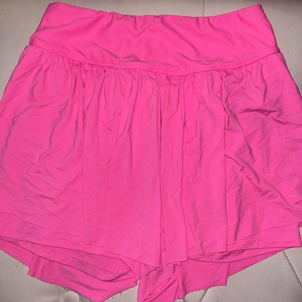 HOT PINK WORKOUT SHORTS
